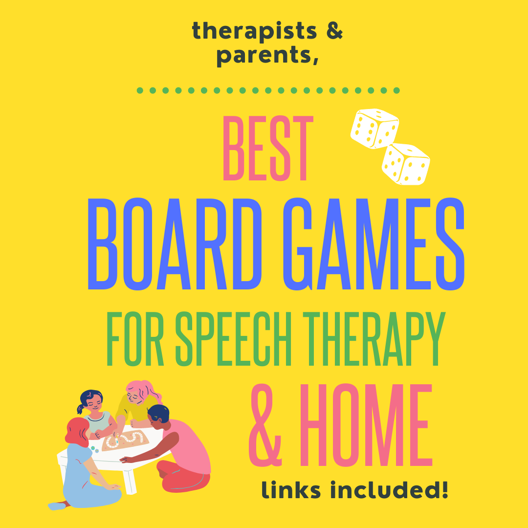 Best Board Games for Speech Therapy (and home)