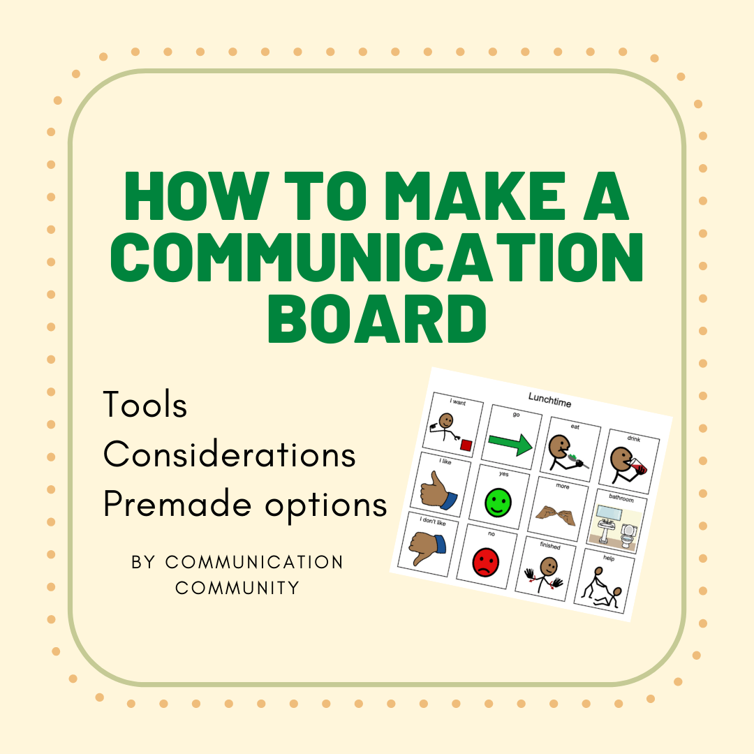 how to make a communication board