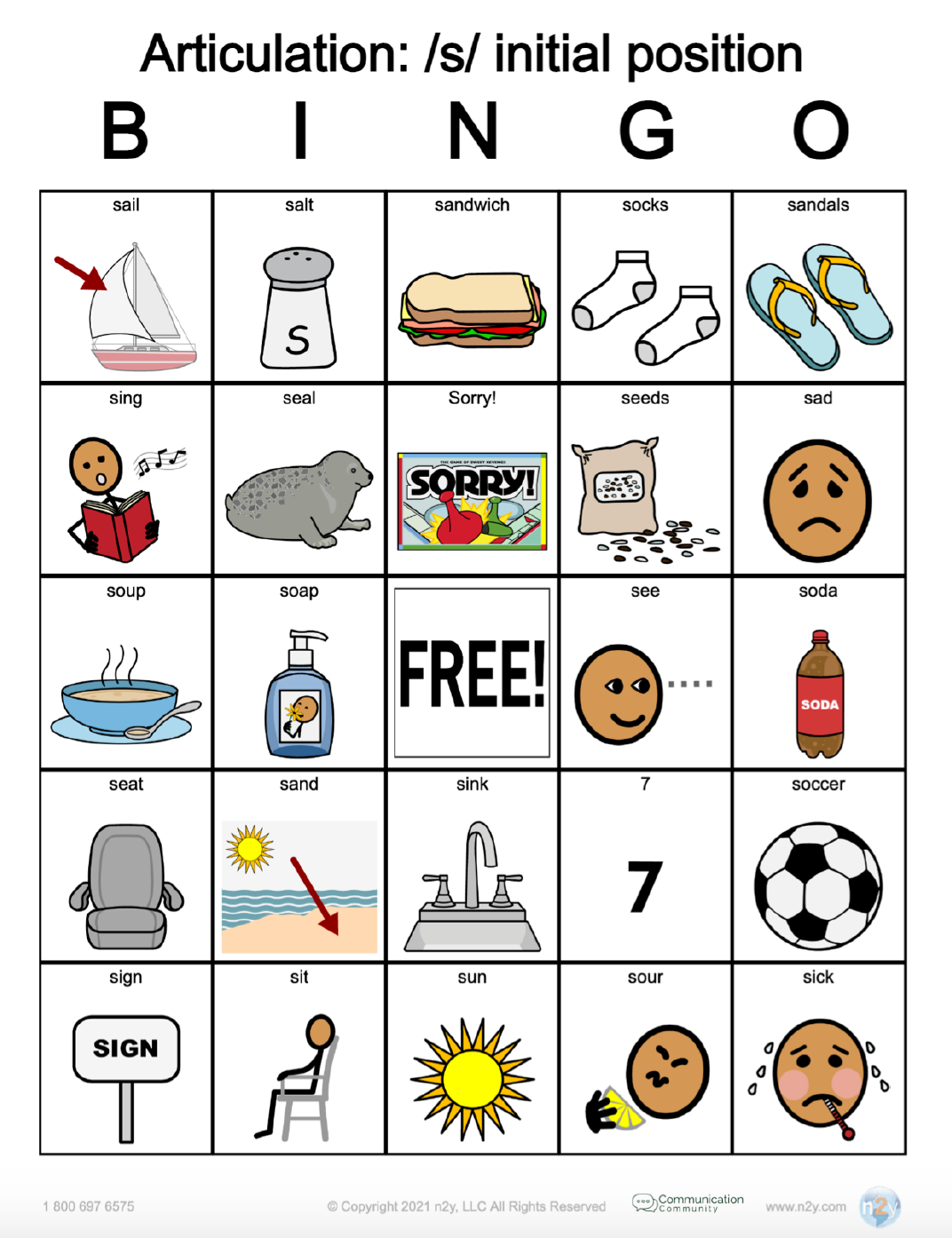 Letter S : Initial Position Of Words Free Activities online for