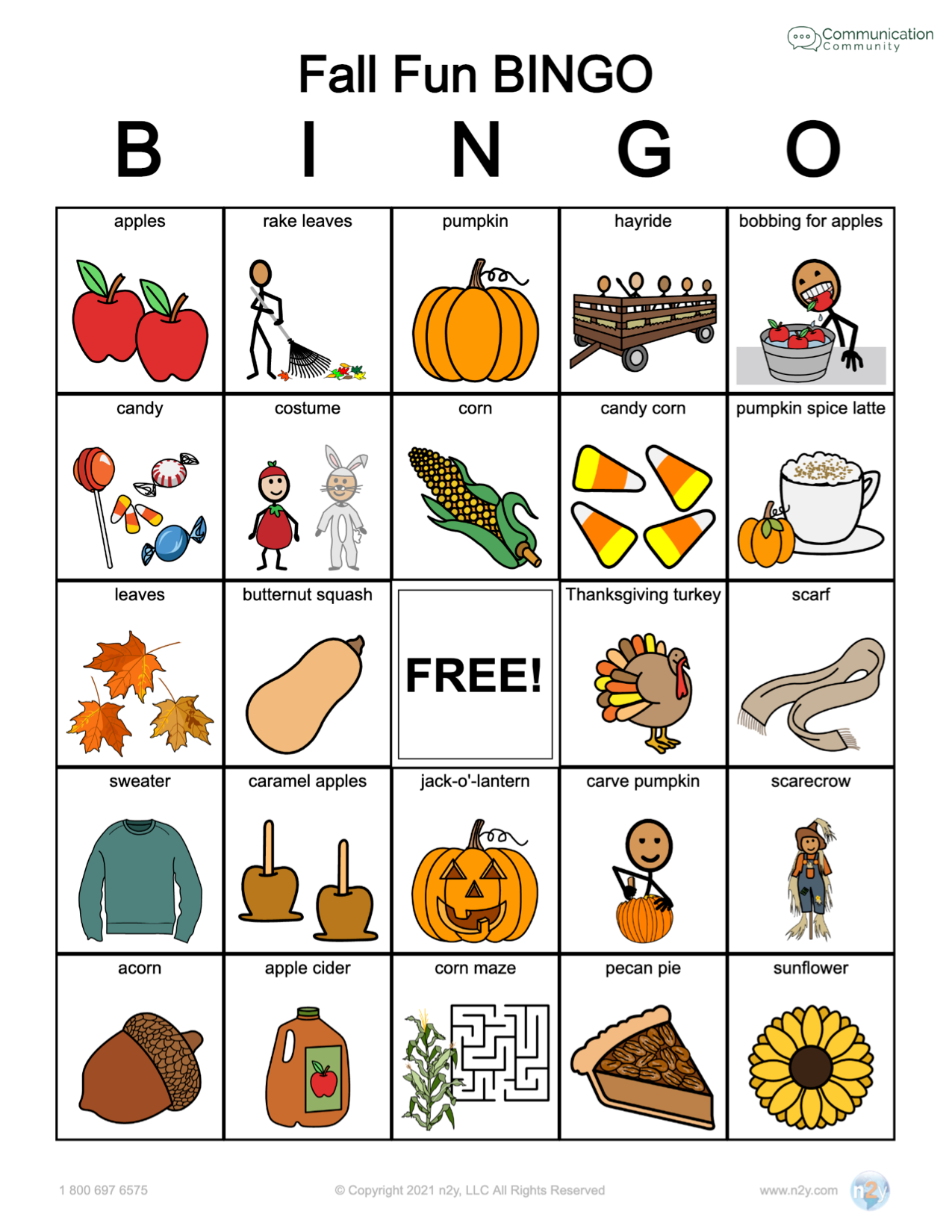 free-fall-bingo-activity