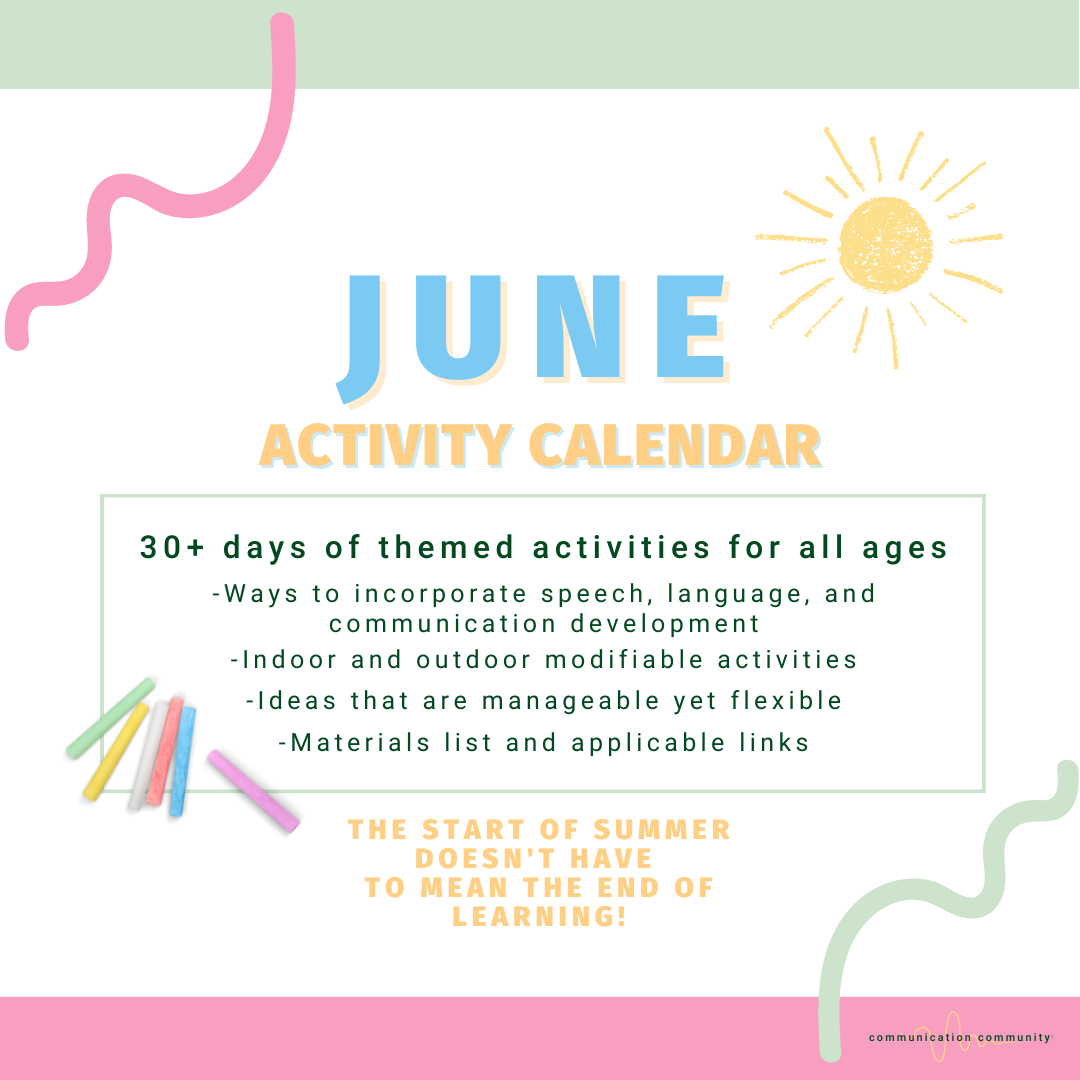 June 2022 Activity Calendar