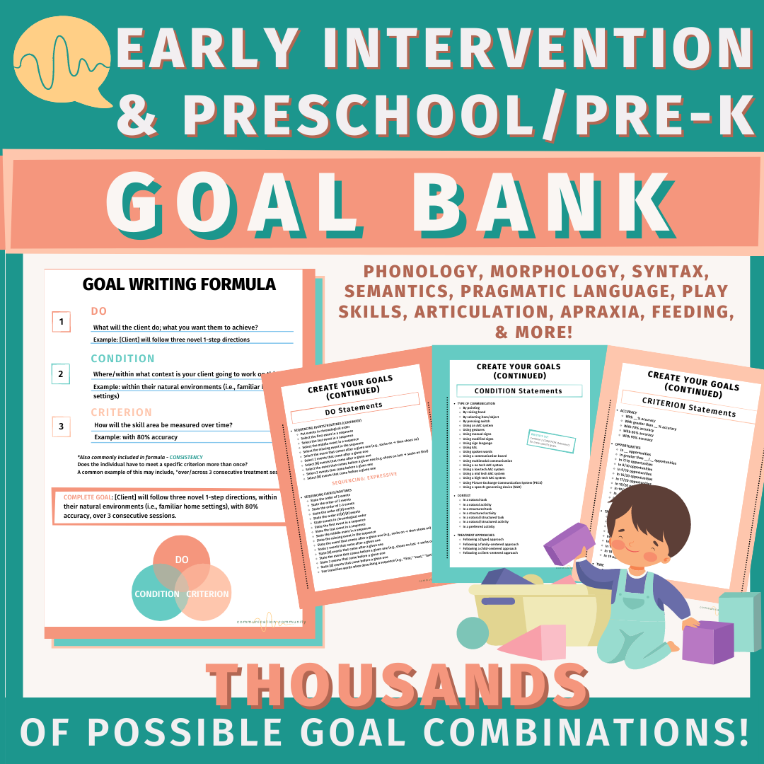 iep goals speech and language