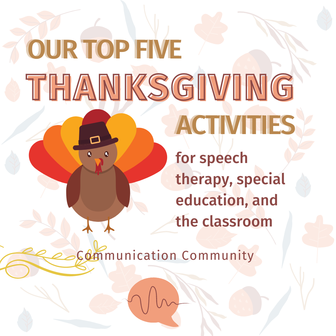 Top 5 Thanksgiving Speech Therapy Activities