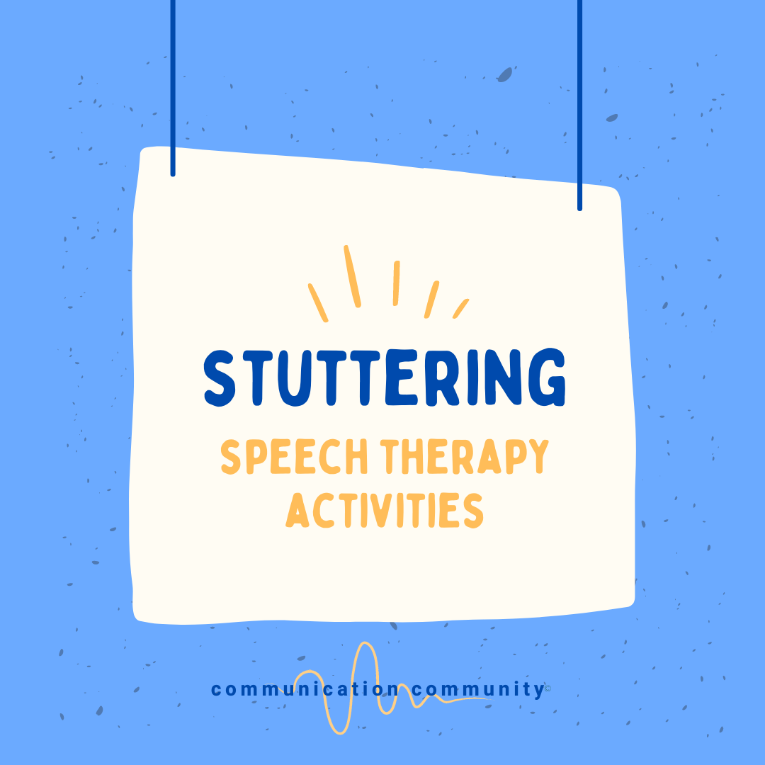 5 Stuttering Therapy Activities