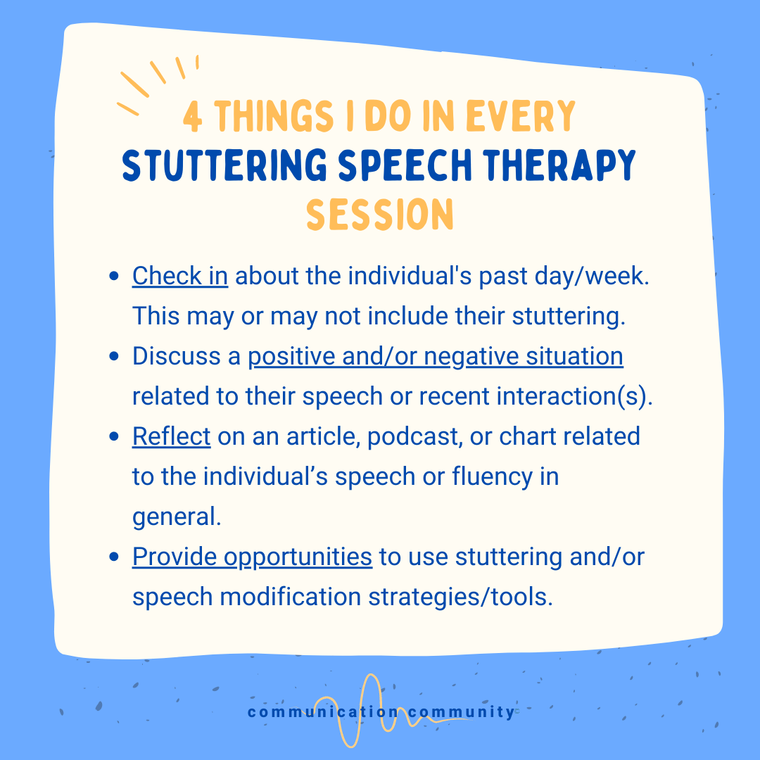 fluency homework speech therapy