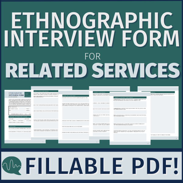 Ethnographic Interview Form for Therapists