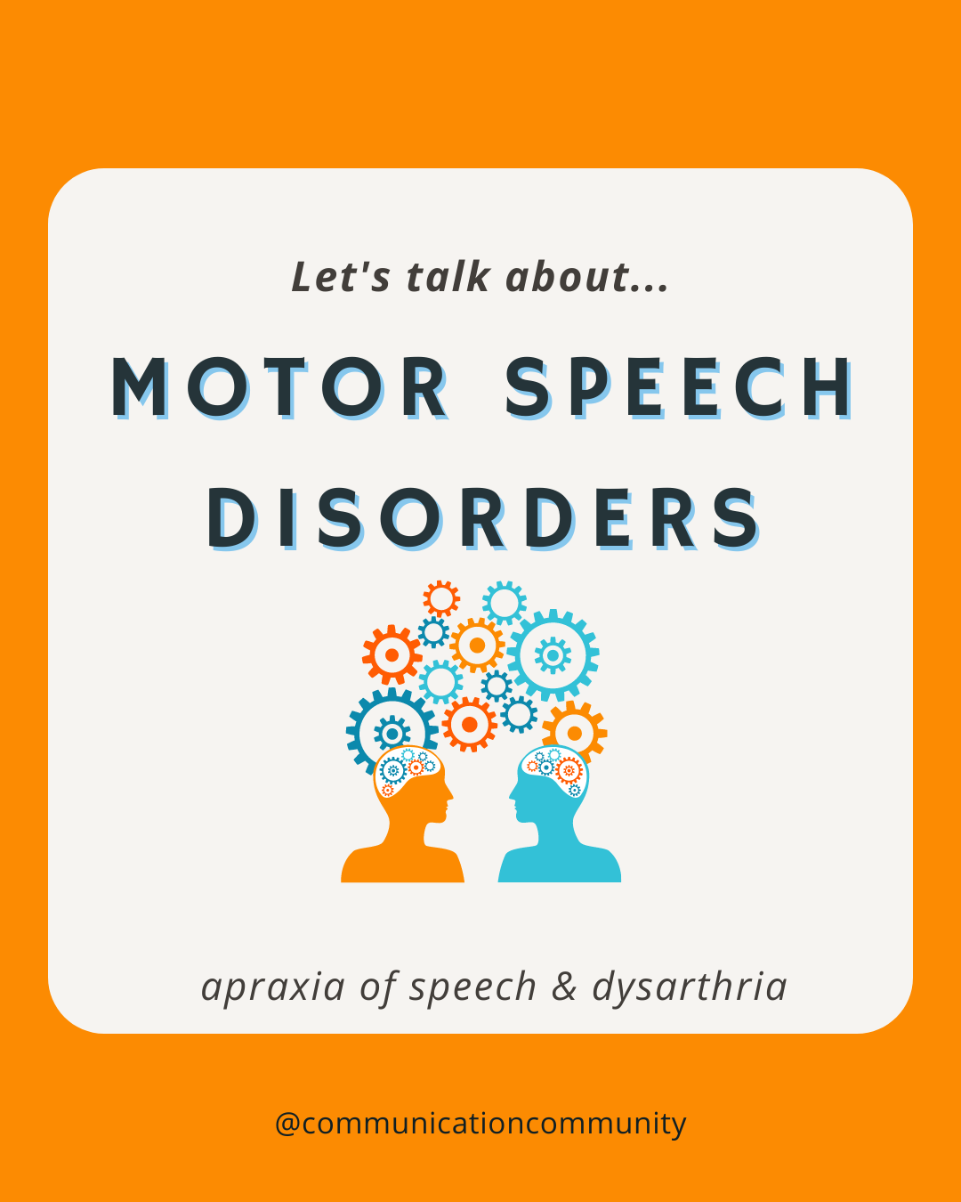 Types of Motor Speech Disorders