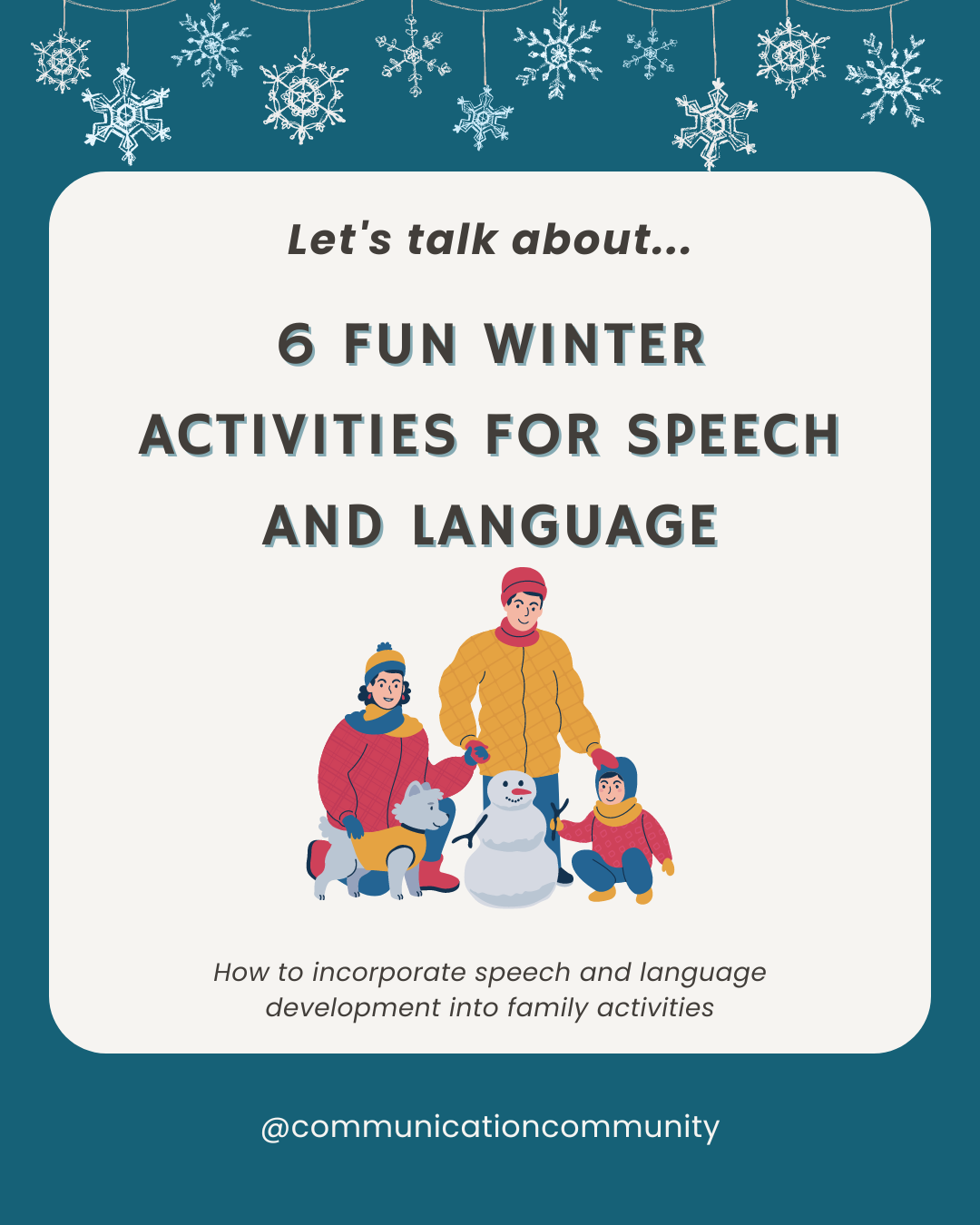 6 Fun Winter Activities for Speech and Language