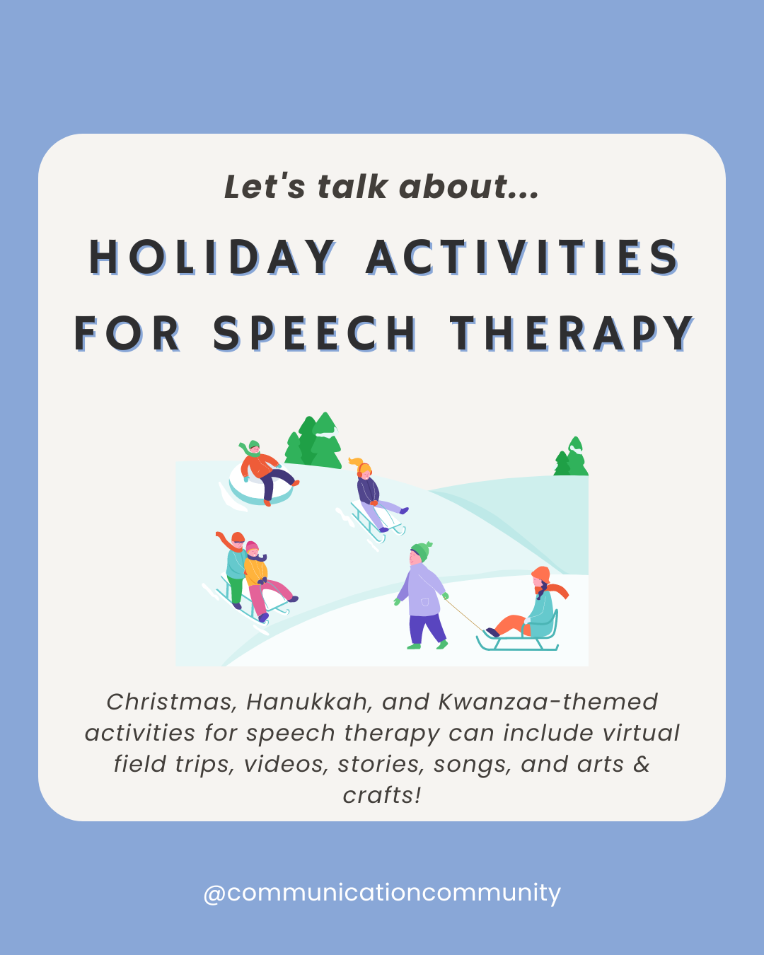 Holiday Activities for Speech Therapy