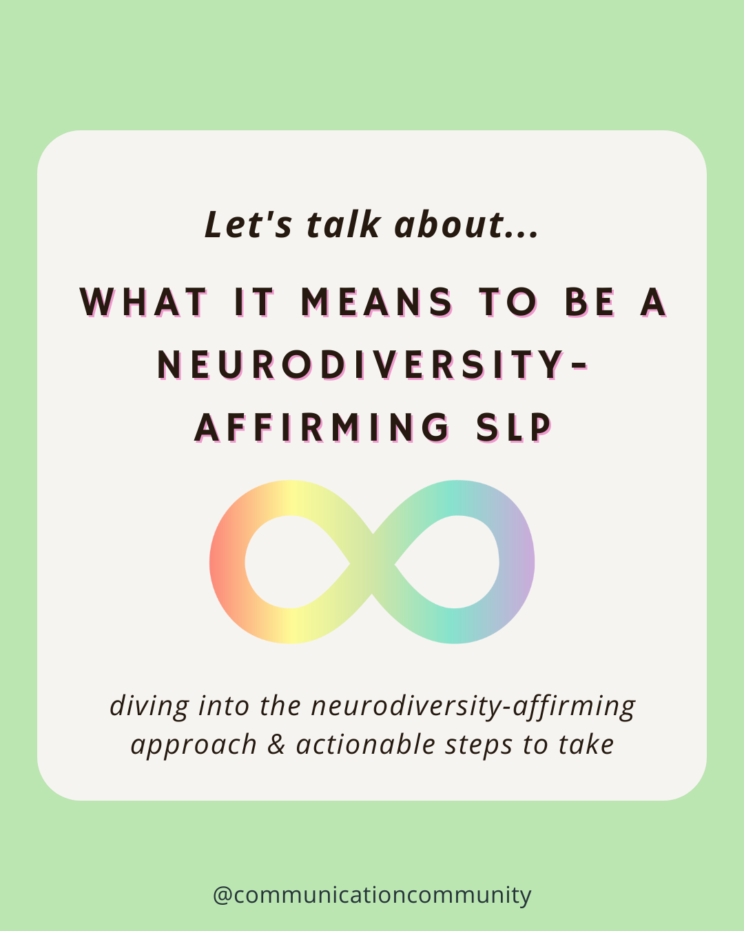 How to be a Neurodiversity-Affirming Speech Therapist