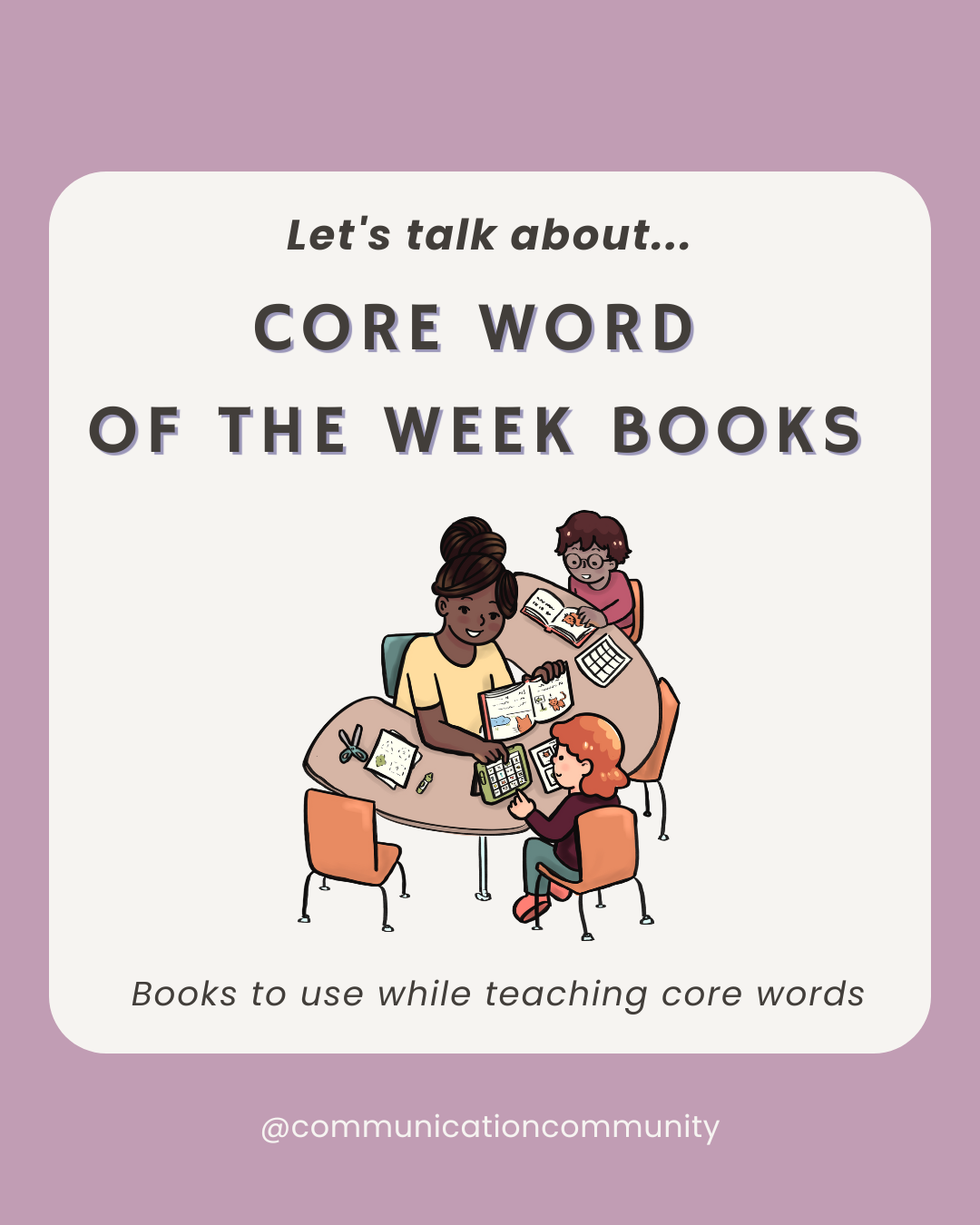 Core Word Books for AAC