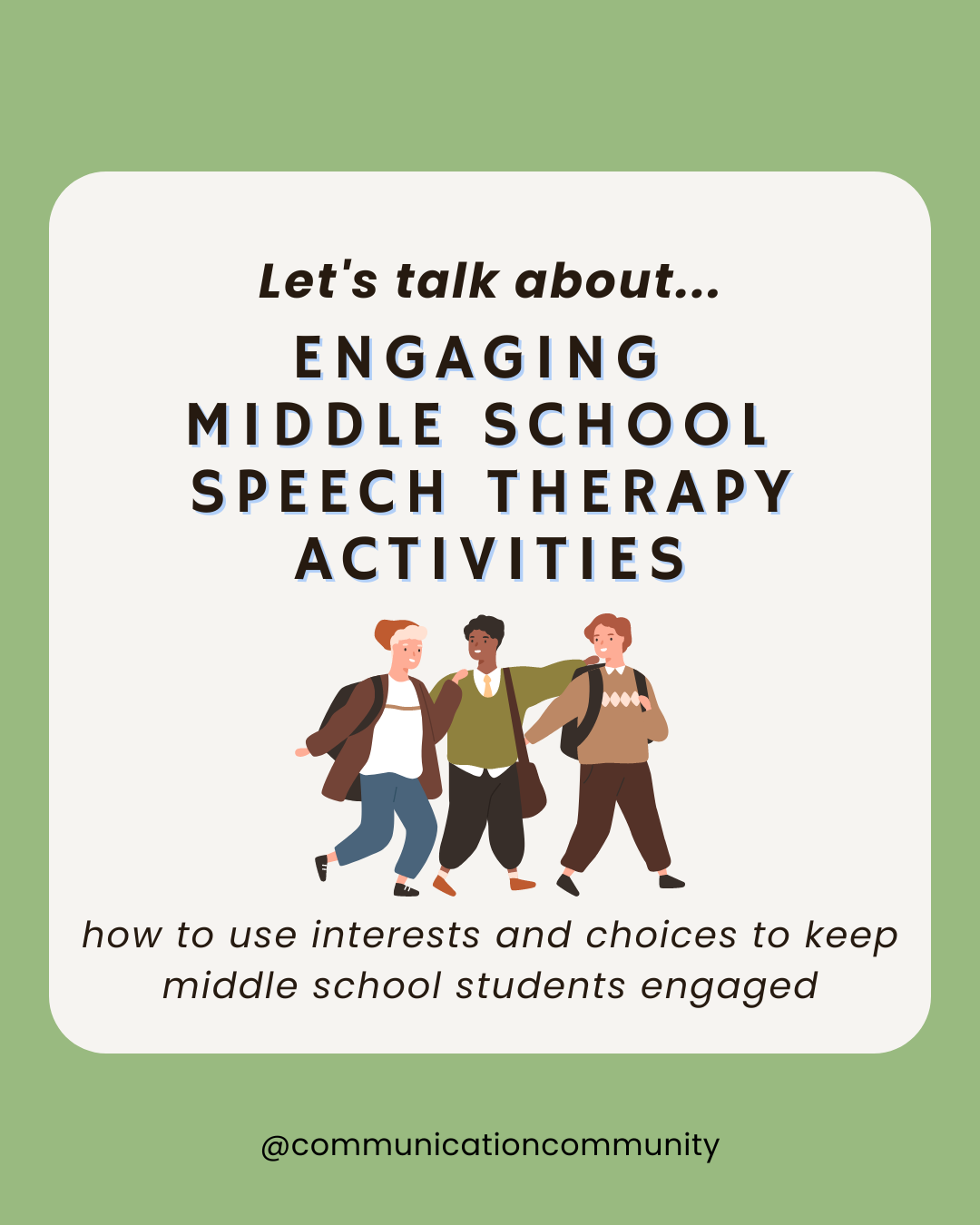 20+ Engaging Middle School Speech Therapy Activities