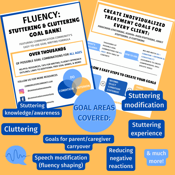 How to Write Stuttering Goals [with goal bank]