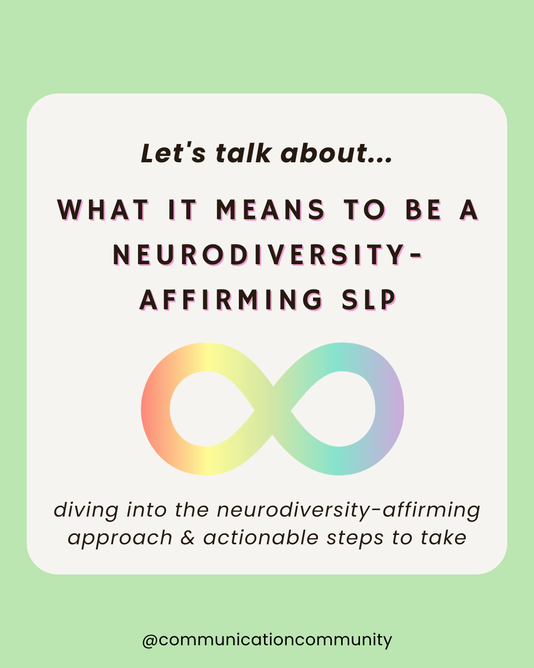 How to be a Neurodiversity-Affirming Speech Therapist